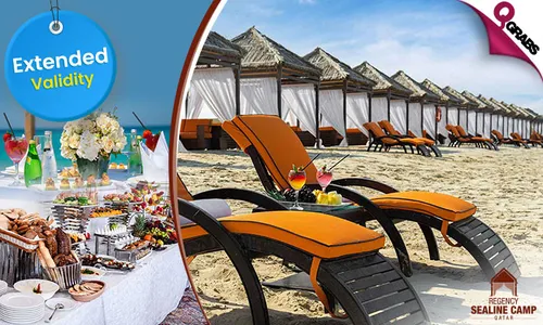 ONE-Night Stay OR ONE Day Access with Buffet at Regency Sealine Camp!